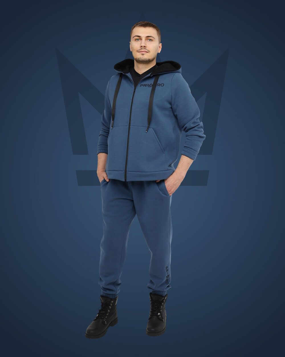 Мужской спортивный костюм на молнии "ZIP" фото