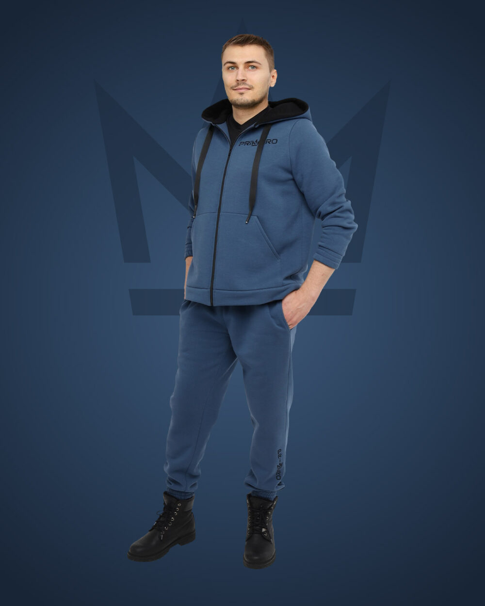 Спортивный мужской костюм: худи и джоггеры "ZIP" фото