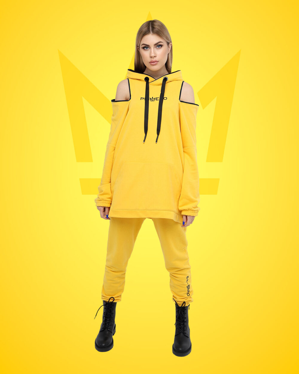 Женский спортивный костюм: худи и джоггеры "FLIRT" фото