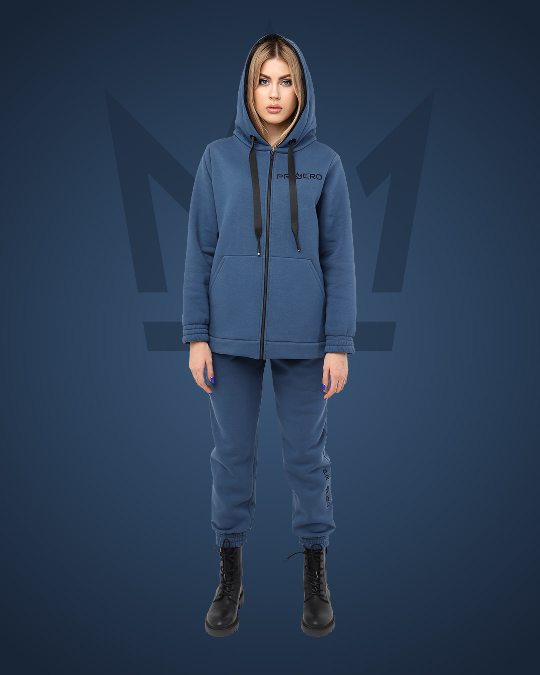 Спортивный костюм с молнией женский "ZIP" картинка Женский спортивный костюм с молнией "ZIP" фото