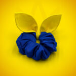 Резинка для волос из шелка, с ушками