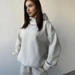 Тёплый женский худи "CUT"