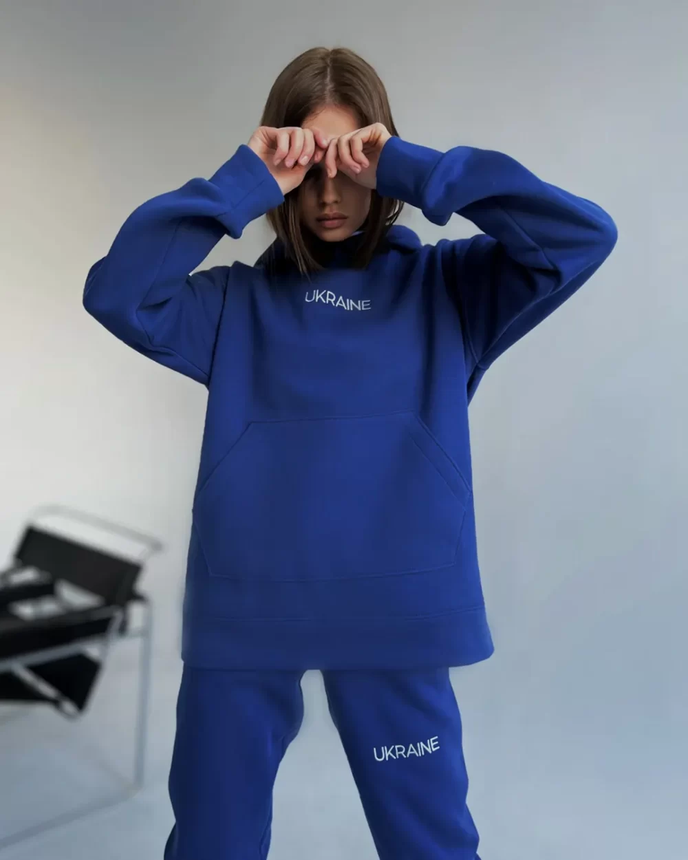 Тёплый женский спортивный костюм "UKRAINE" — изображение 2