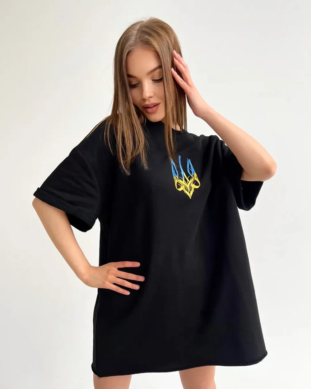 Женская футболка оверсайз "FIRE" — изображение 4