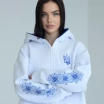 Тёплый женский зип-худи "VYSHYVANKA"