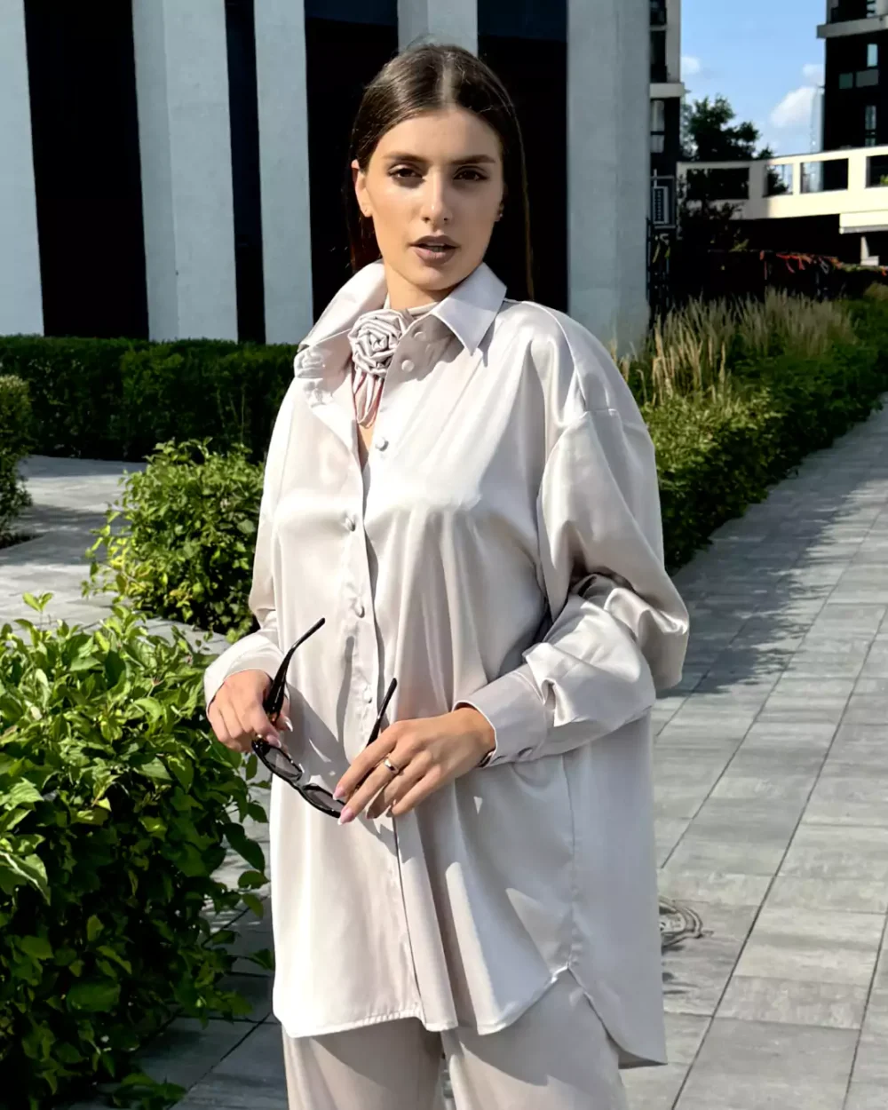 Женская шелковая рубашка "ELEGANCE" — изображение 10