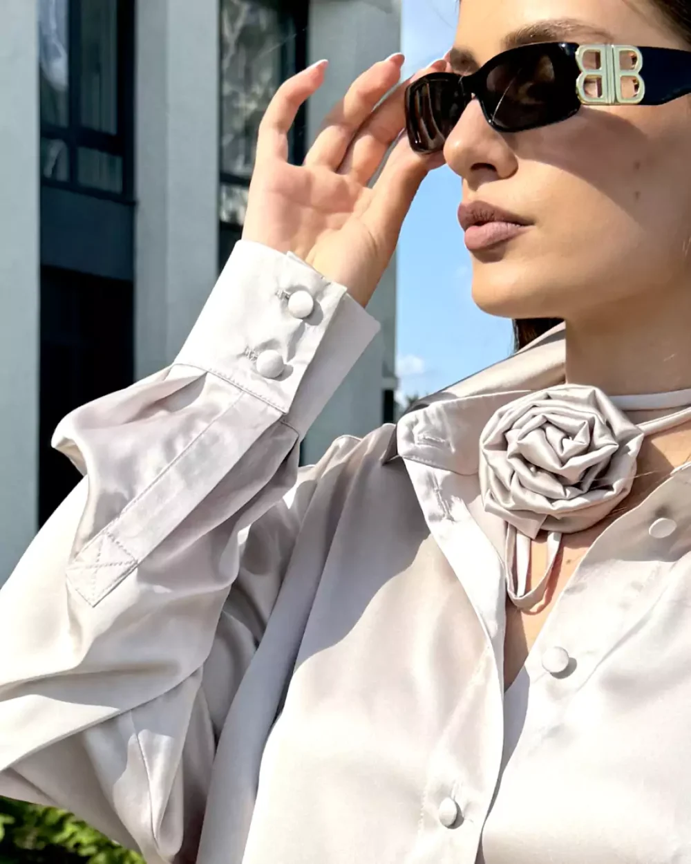 Женская шелковая рубашка "ELEGANCE" — изображение 2