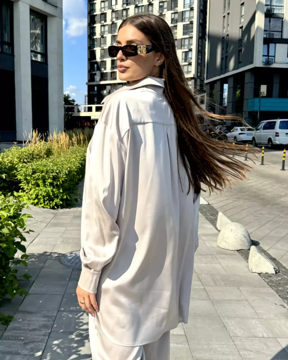 Женская шелковая рубашка "ELEGANCE" — изображение 4