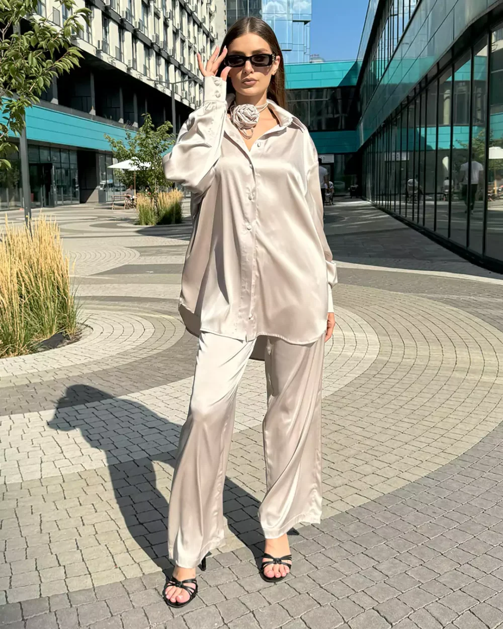 Женская шелковая рубашка "ELEGANCE" — изображение 5