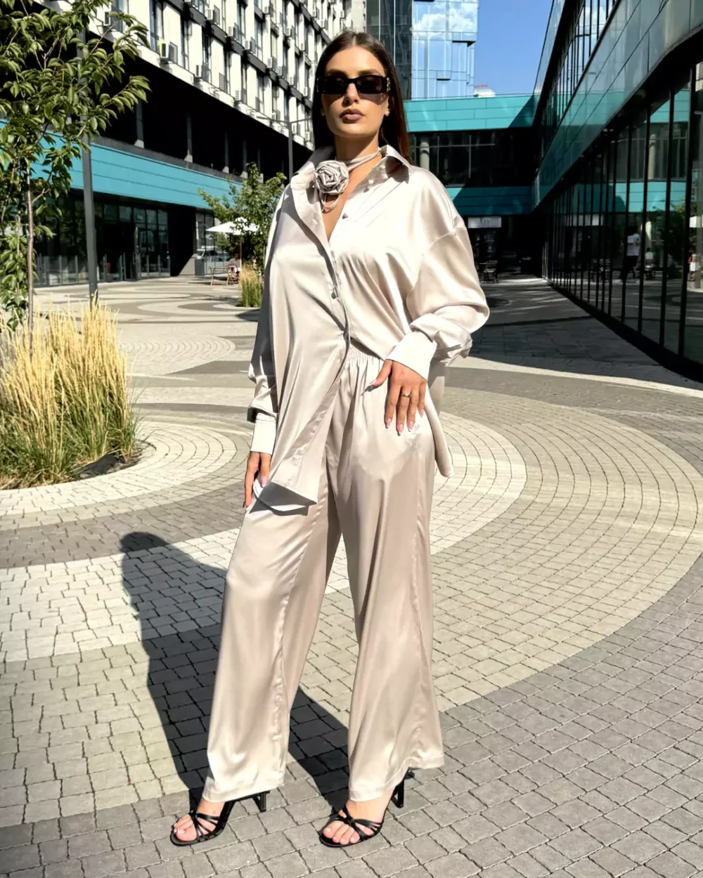 Женская шелковая рубашка "ELEGANCE" — изображение 6