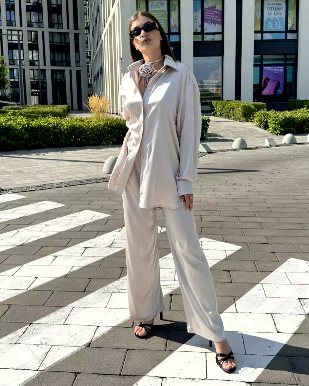 Женская шелковая рубашка "ELEGANCE" — изображение 7