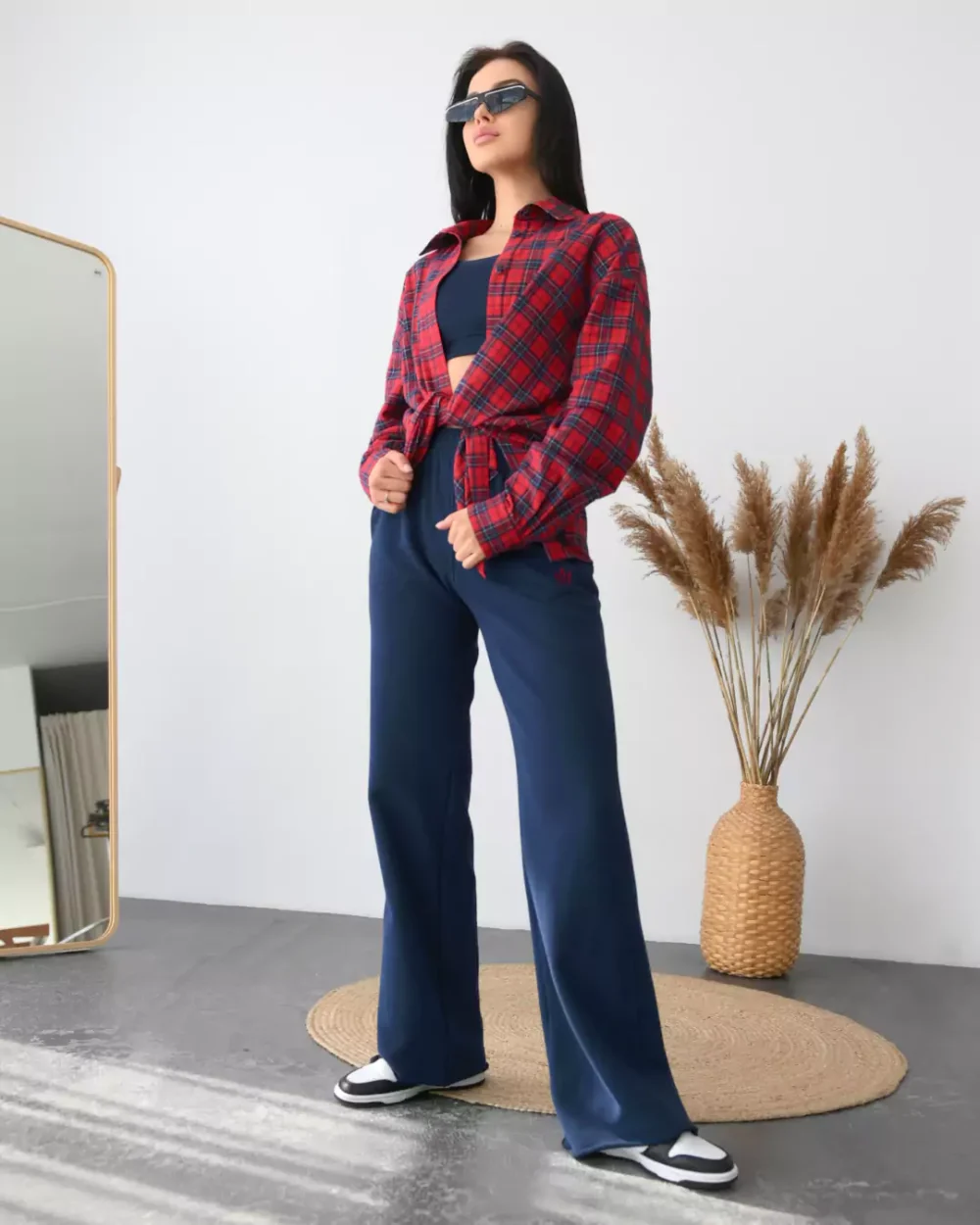 Женская рубашка в клетку "PLAID" — изображение 5