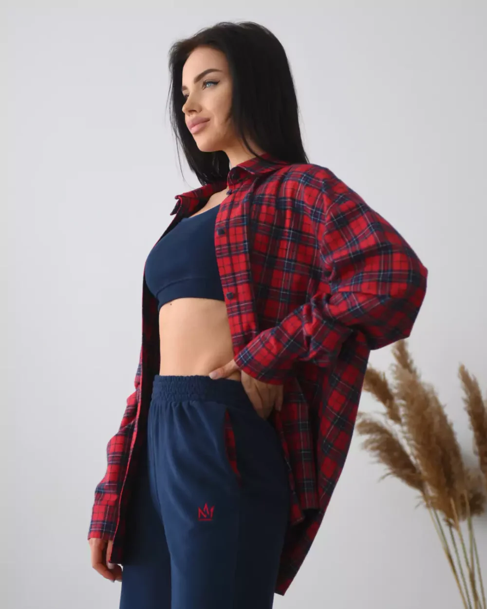 Женская рубашка в клетку "PLAID" — изображение 7