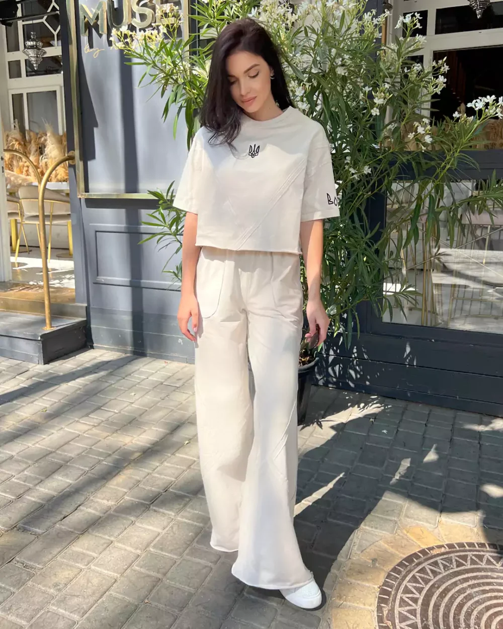 Женский костюм с наружными швами "FREE"