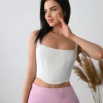 Женский корсет с вышивкой "BARBIE"