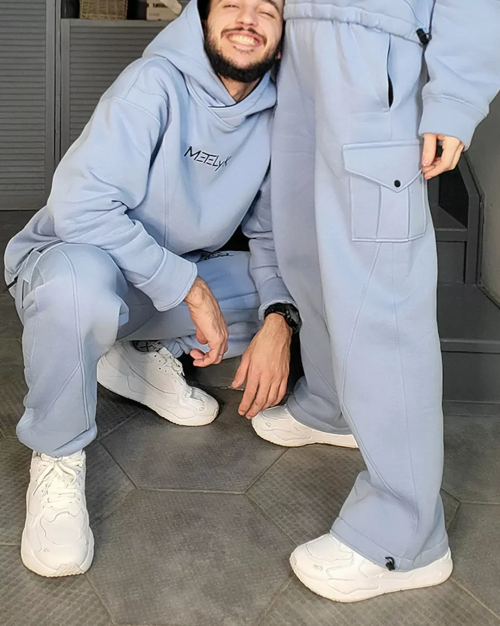 Тёплые женские прямые штаны с декоративными вставками "METELyK" — изображение 5