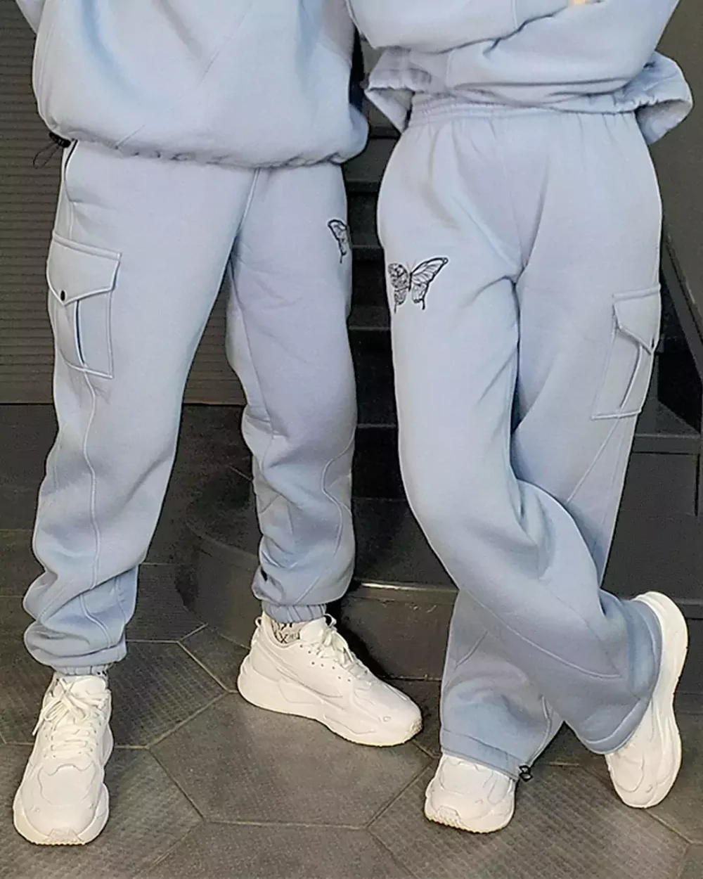 Тёплые женские прямые штаны с декоративными вставками "METELyK" — изображение 6