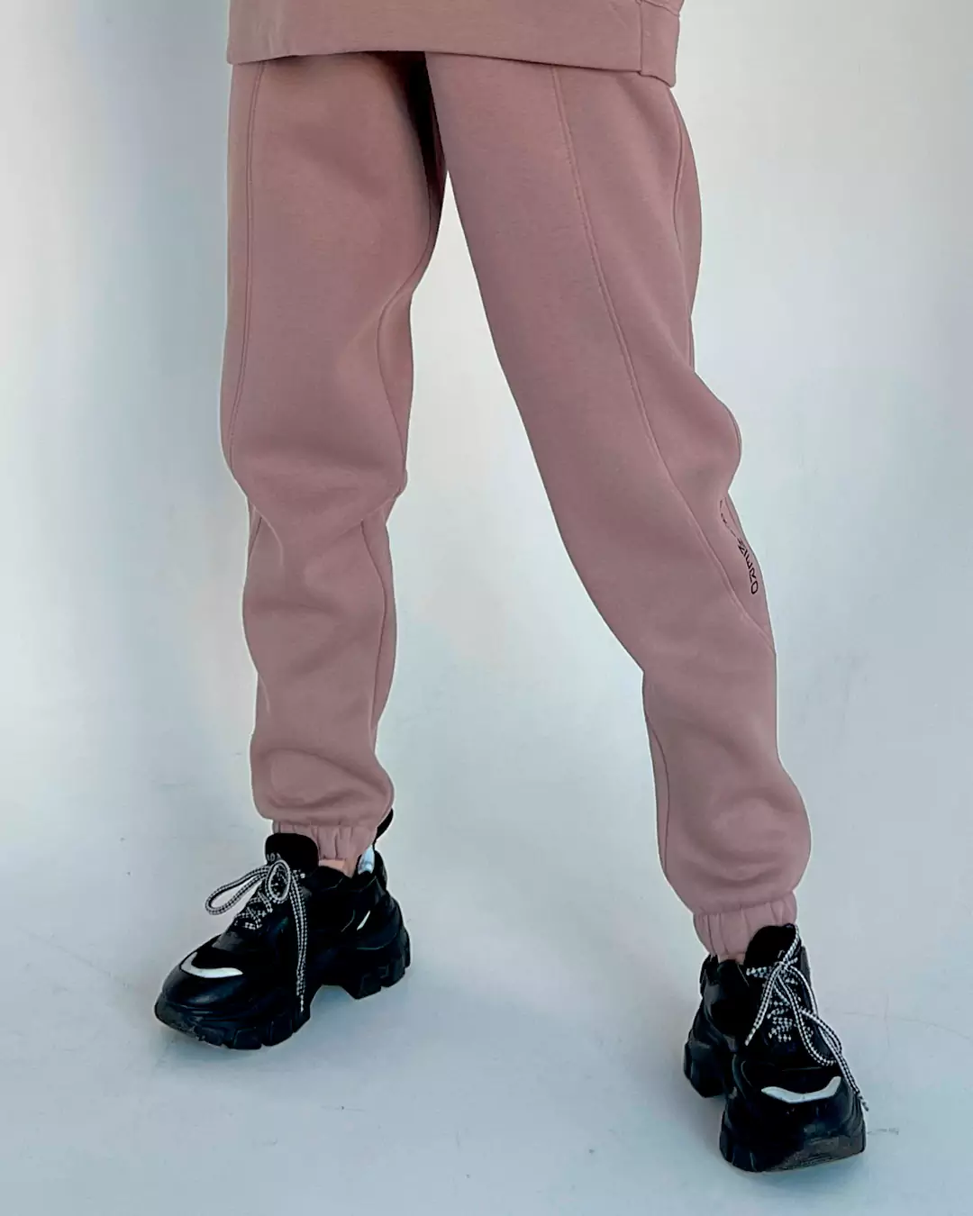 teplyye-zhenskiye-shtany-joggery-s-dekoratyvnymy-vstavkamy-raised-01.1 Тёплые женские штаны-джоггеры с декоративными вставками "RAISED" — изображение 1