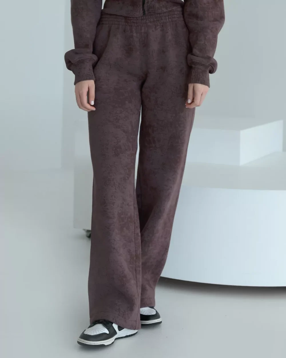 Тёплые женские ШТАНЫ-ПАЛАЦЦО — изображение 3