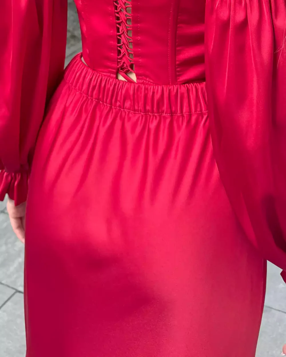 Женская шелковая юбка макси "CHARM" — изображение 2