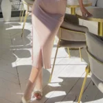 Женская шелковая юбка миди "LORDLY"