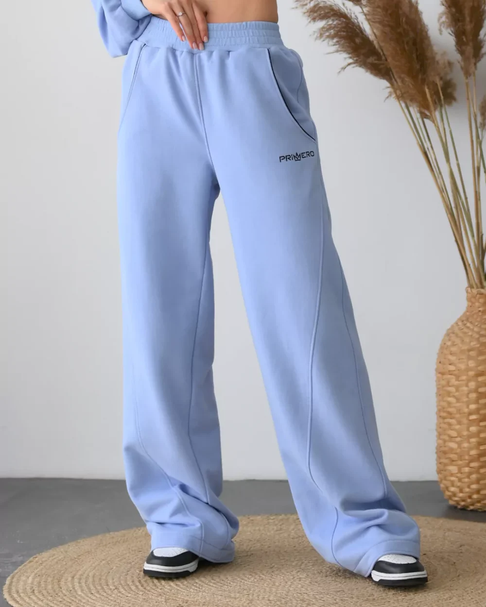 Женские штаны-палаццо с декоративными вставками "BUTTERFLY"