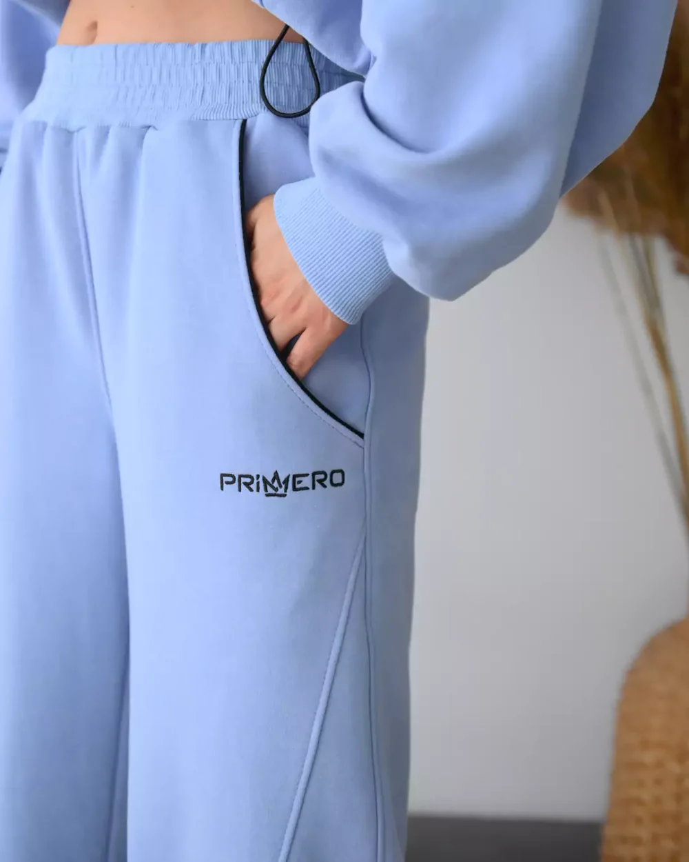 Женские штаны-палаццо с декоративными вставками "BUTTERFLY" — изображение 5