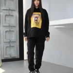 Тёплый женский спортивный костюм с принтом "RICH"