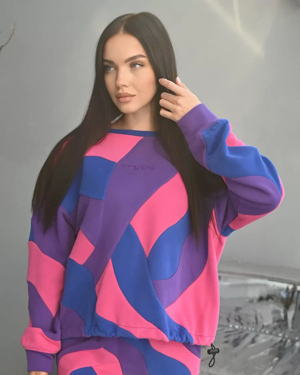 Женский костюм в стиле колорблок "CANDY" — изображение 6