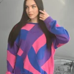 Женский свитшот в стиле колорблок "CANDY"