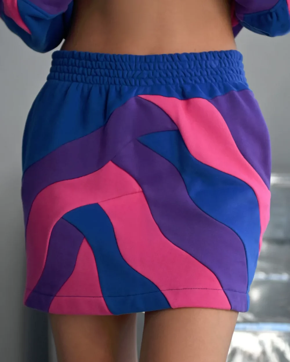 Женский костюм в стиле колорблок "CANDY" — изображение 11