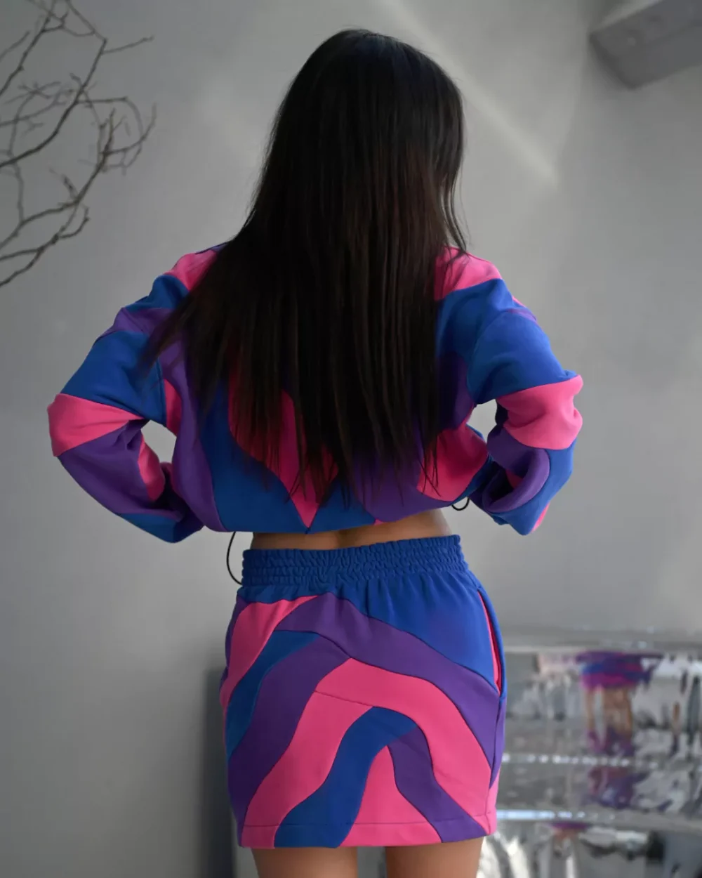 Женский костюм в стиле колорблок "CANDY" — изображение 10