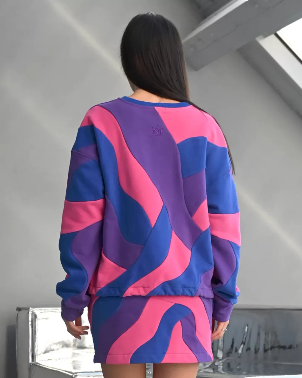 Женский костюм в стиле колорблок "CANDY" — изображение 9